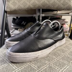 HUF Dylan Rieder Black Leather Slip On Shoe Mens Size 9